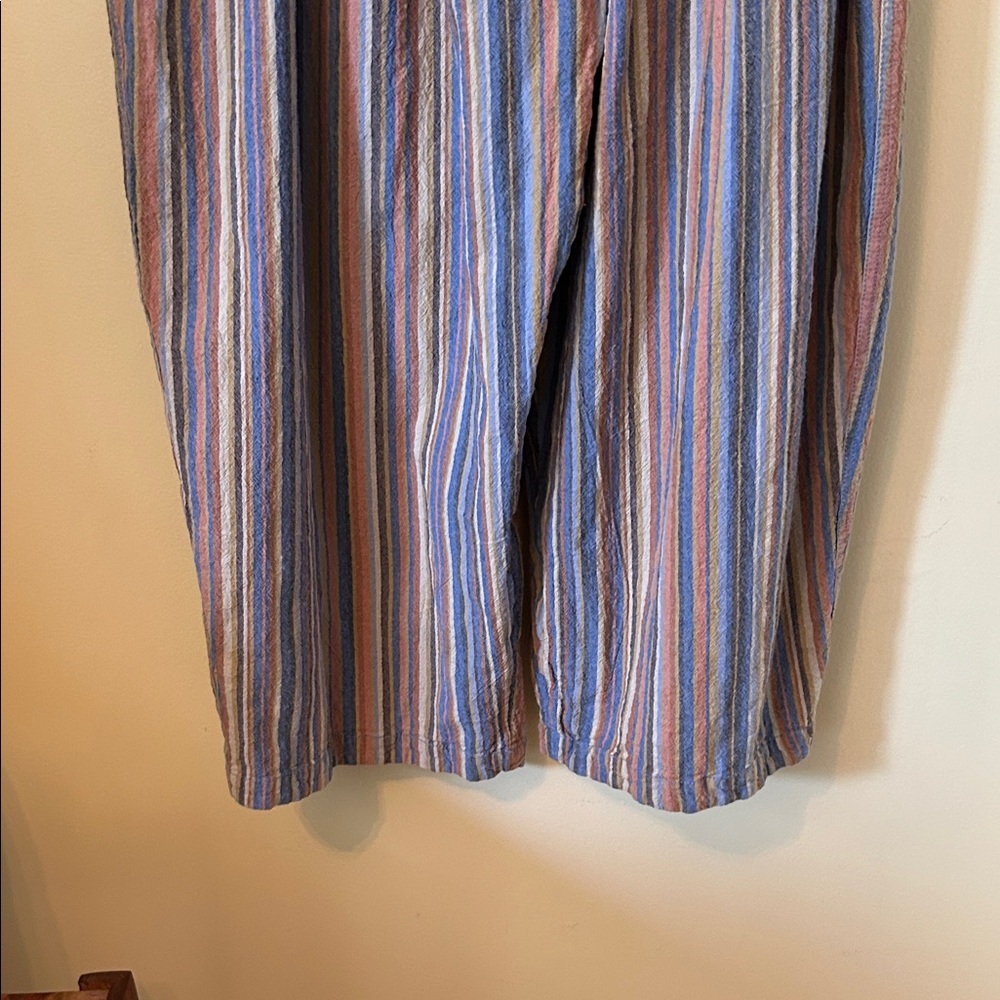 Free People Roaming Shores Striped Strapless Jumpsuit Size L - Picture 5 of 14